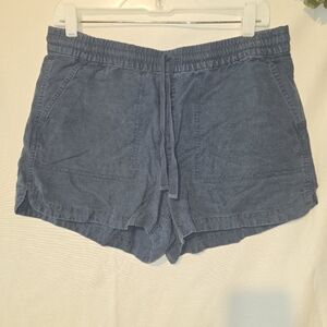 J. Crew Slate Blue Drawstring Womens Shorts Size Medium